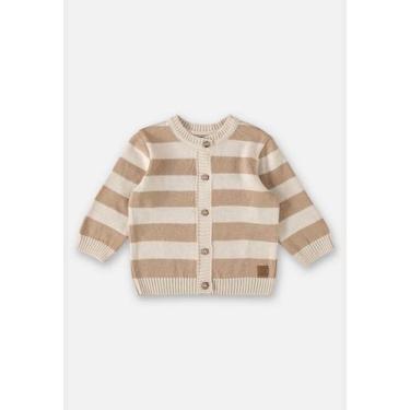Imagem de Cardigan em Tricô Unissex para Bebê Up Baby, Marrom, M