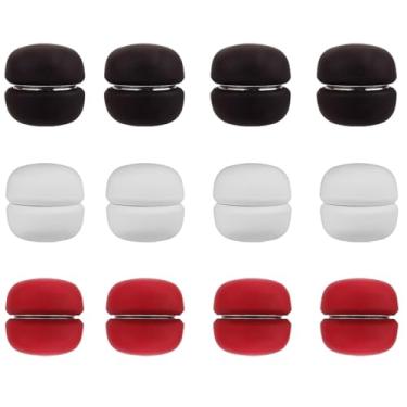 Imagem de Asweir 12 peças de clipes de corrida, adequados para pranchas de maratona para corredores, 3 cores de pranchas, pinos de segurança substituíveis para equipamento de evento de ciclismo de triatlo