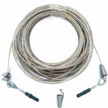 Imagem de Kit varal aço revestido 4mm com  60 metros super resistente - abc vara