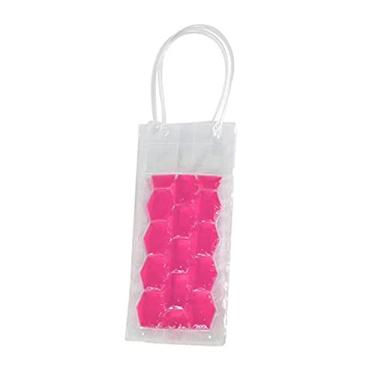 Imagem de Balde de gelo para festas saco de gelo portátil simples vinho branco ferramenta de gelo saco de congelador refrigerado saco de gelo refrigerado cerveja bebida recipiente de gelo balde de vinho (cor