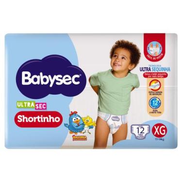 Imagem de Fralda Babysec Ultrasec Shortinho Tamanho XG 12 Unidades Descartáveis
