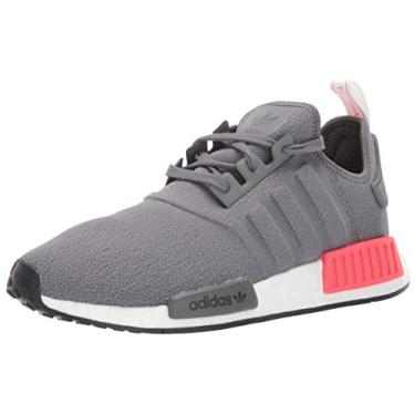 Imagem de adidas Originals Tênis de Corrida Masculino NMD_r1, Cinza quatro/cinza quatro/vermelho choque, 8