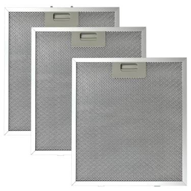 Imagem de 3 peças de filtro de substituição de malha de alumínio 5MU36 compatível com COSMO COS-5MU36 91,4 cm Delta Collection canalizado sob o capô do armário
