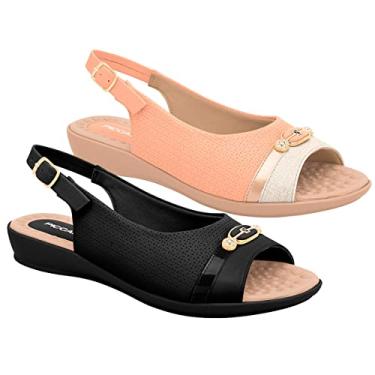 Imagem de Sandalia Rasteira Camila, Piccadilly, Pessego, 38