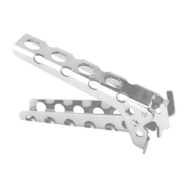 Imagem de Anti -escaldante Clipe Bowl Plate Placa, Liga de Alumínio Anti -escaldante Retriever Pinças de Camping Pinças (Cinza) (Prata)