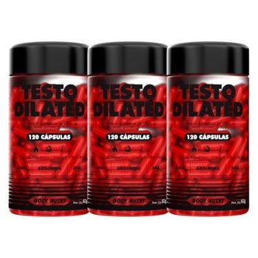 Imagem de Kit 3x Dilated Vitaminas e Minerais Pote 120 Cápsulas Boro Arginina Piridoxina Masculino Feminino Suplemento em Cáps 100% Natural Rico em Magnesio Zinco e Vitamina B6 - Body Nutry