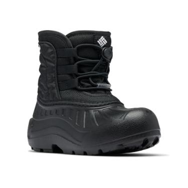 Imagem de Columbia Bota infantil unissex Powderbug Snowlite Lace para caminhada, Preto/branco, 7 Toddler