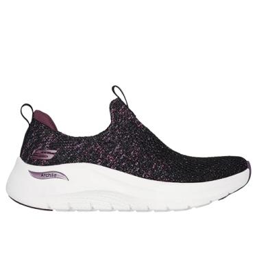 Imagem de Skechers Tênis feminino Sport Arch Fit 2.0-Sheer Shimmer, Preto, roxo, 37