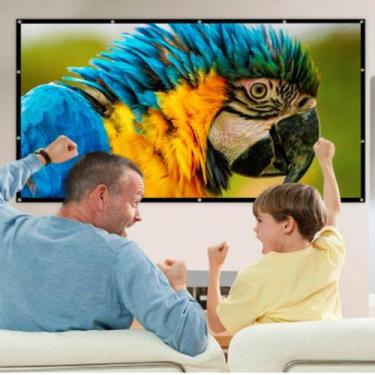 Imagem de Tela de projeção Outdoor Cinema 72 Soft Polyester 180x100cm - Omkarsy 