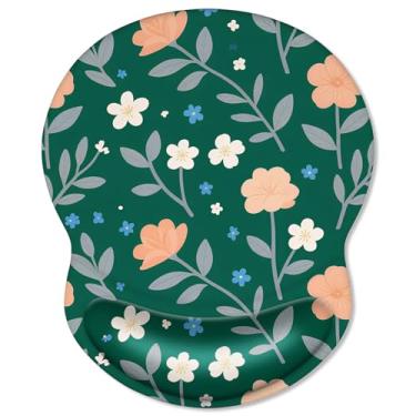 Imagem de ITNRSIIET Mouse pad ergonômico com descanso de pulso em gel confortável, base de poliuretano antiderrapante, superfície texturizada lisa, reduz a fadiga das mãos e a dor no pulso, 220 x 180 mm para