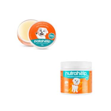 Imagem de Kit 1 Pomada Balm Hidratante Pet Patahelp + 1 NutraHelp