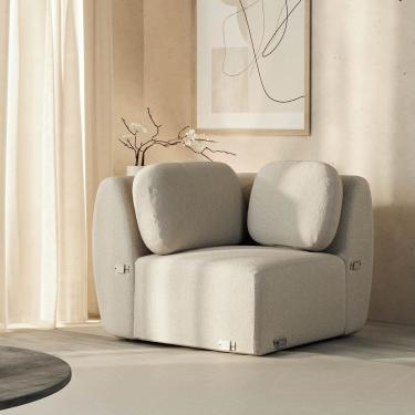 Imagem de Sofá Modular de Canto Orla Cabecasa Madeiramadeira Espuma do Mar