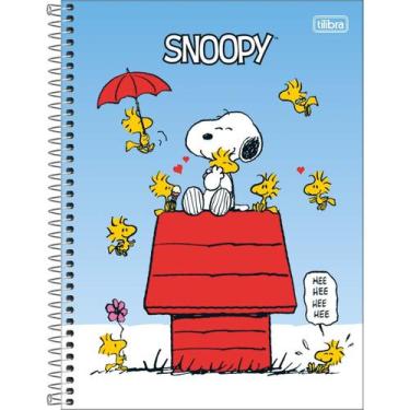 Imagem de Caderno Espiral Capa Dura Universitário 1 Matéria Snoopy Fit 80 Folhas