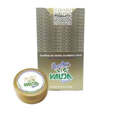 Imagem de Pastilhas de Mentol Classic Display com 10 Latas de 50g - Valda