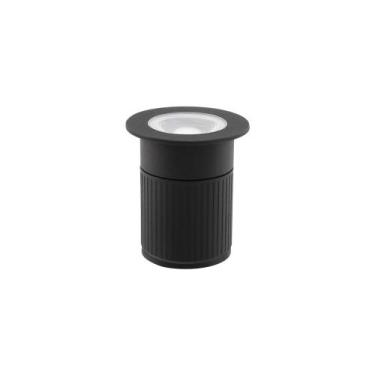 Imagem de Embutido de Solo Led Stella Focco 5W Bivolt Preto 3000K Luz Amarela