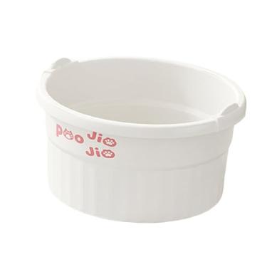 Imagem de Kokiya Banheira para Pés, Lavatório para Pés, Balde Leve, Prático E Resistente para Imersão Dos Pés com Pontos de Massagem para Relaxamento Dos Pés, Branco, S