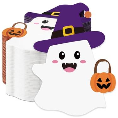 Imagem de Gueevin 100 guardanapos descartáveis de Halloween guardanapos de papel de coquetel fantasma toalha de convidado decorativa para almoço, jantar, sobremesa, bebida, Halloween, feriado, casamento, festa