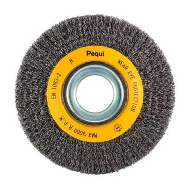 Imagem de Escova Aço Carbono Circular Ondulada 6" x 1" Pequi