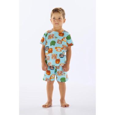 Imagem de Pijama Infantil Masculino em Suedine Up Baby, Azul, 10