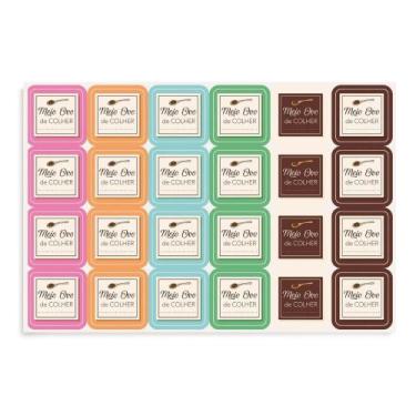 Imagem de Etiqueta Adesiva Meio Ovo 2 Cartelas Com 24 Un - Cromus