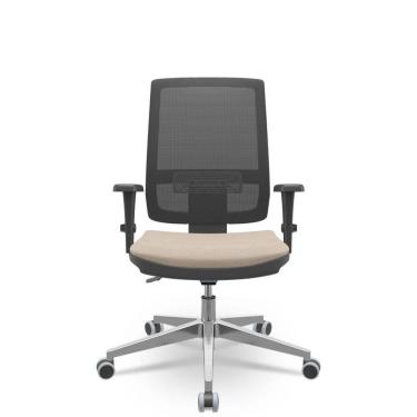 Imagem de Cadeira brizza tela 3d backplax aluminio - poliéster