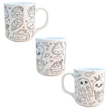Imagem de Caneca Colorir Pinta Repinta Porcelana estilo Bobbie Goods - Antilope 