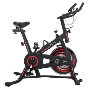 Imagem de Bike Spinning Vermelha Bicicleta E33 Roda de Inércia 6.0 Acte Sports