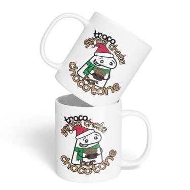 Imagem de Caneca Cerâmica - Flork - Natal - Troco por Chocotone - NANO LASER