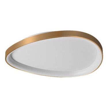 Imagem de Plafon Sobrepor Led 28w Lustre Seixos Branco 3000k 42x42cm - Opus, 110