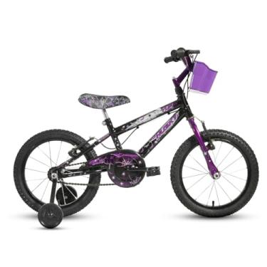 Imagem de Bicicleta Infantil Feminina Aro 16 Wandinha Preta Menina Alumínio Husky