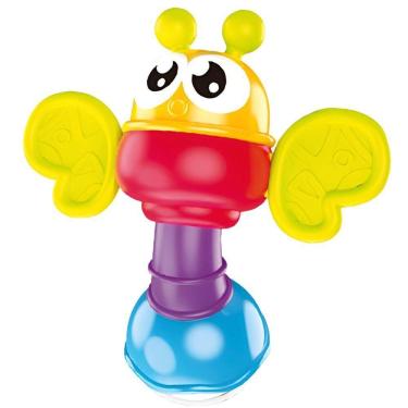 Imagem de Chocalho Infantil My Baby Toy Butterfly Colorido 11003 Pimpi