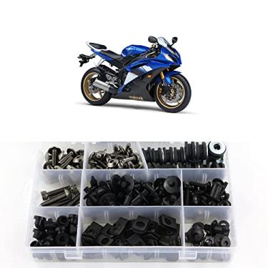 Imagem de Kit de parafusos de carenagem Xitomer, para Yamaha YZF-R6 2008 2009 2010 2011 2012 2013 2014 2015 2016, arruelas de montagem/porcas/fixações/ilhósxitomer cinza FBT00415TI-X