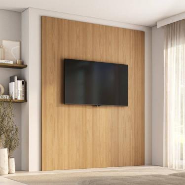 Imagem de Painel para Tv até 75 Polegadas 200x250cm Liso Aruá Cabecasa Madeiramadeira Jatoba