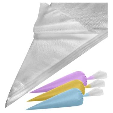 Imagem de 100 Sacos de Confeitar Descartáveis Médio Resistente Profissional Confeitaria Bolo Chantilly Cupcake Uso Doméstico Prático Kit Econômico Fácil de Usar Ideal para Uso Doméstico ou Profissional