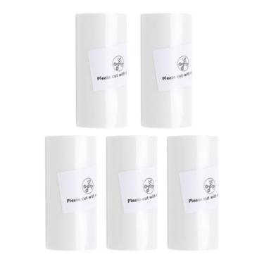 Imagem de Fafeicy Papel de Impressão Térmica Adesivo Transparente à Prova de água Papel Térmico para Fotos Notas Memos Adesivo de PVC 57x25mm 2,8m Compatível Com Mini Impressoras para Viagens de Escritório
