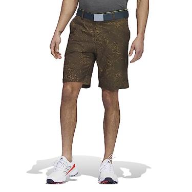 Imagem de adidas Bermuda masculina com estampa definitiva, verde-oliva, 36