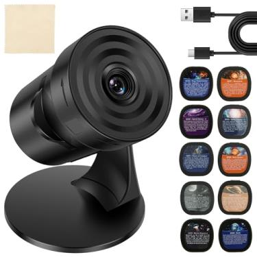 Imagem de Projetor Galaxy para quarto, projetor de estrela de imagem HD, botão ajustável, 10 discos de filme, rotação de 360° para decoração de casa quarto/teto