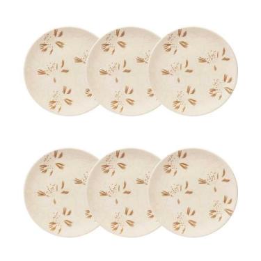 Imagem de Jogo de 6 Pratos Sobremesa 20 cm Oxford Unni Orquídea