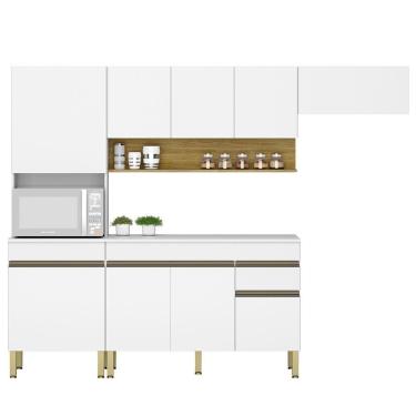 Imagem de Cozinha Modulada 4 Pecas Balcao Com Tampo Line Ktp Supremo Cp Freijo