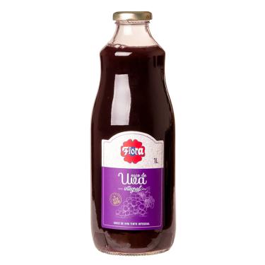 Imagem de SUCO DE UVA TINTO INTEGRAL FLORA 1000ML