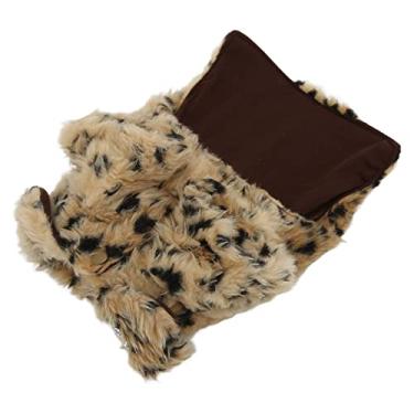 Imagem de YOUTHINK Petapparel Roupas Quentes para Cães de Inverno, Casaco de Pelúcia Com Estampa de Leopardo e Design à Prova de para Atividades Ao Ar Livre Em Clima Frio (M)