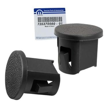 Imagem de Par Tampa Parafuso Apoio Puxador Porta Palio Strada Original - Grafite