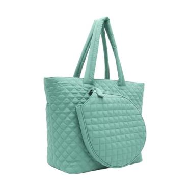 Imagem de Generic Bolsa de tênis, bolsa de fitness esportiva, multifuncional, fácil de organizar, de badminton, de tênis para transporte unissex, Verde