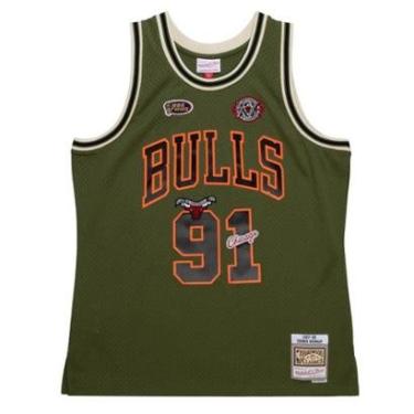 Imagem de Regata Mitchell & Ness NBA Flight Swingman Dennis Rodman Chicago Bulls 1997-98 Jersey Masculino-Masculino