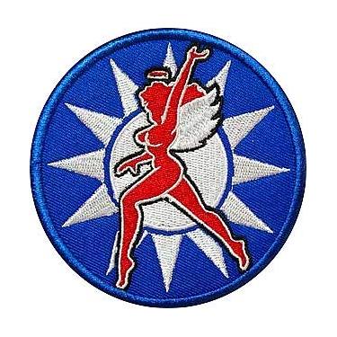 Imagem de Remendo do esquadrão AVG da Segunda Guerra Mundial Tigres Voadores 3º Esquadrão de Perseguição Militar Gancho Loop Táticas Remendo Bordado