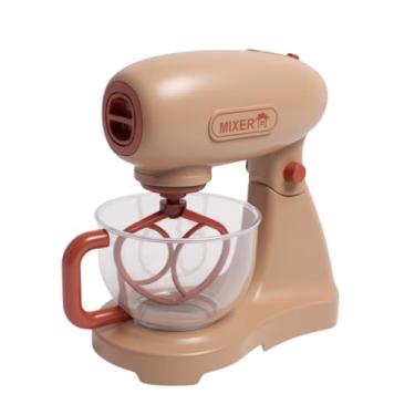 Imagem de Mixer Batedeira Infantil de Brinquedo com Tigela Transparente Hélice Giratória Utensílio de Faz de Conta