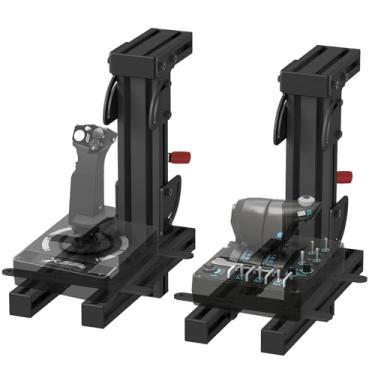 Imagem de Likeem Hotas Desk Mount 2 Set for Logitech X56 X52 X52 Pro and Thrustmaster T-Flight HOTAS T.16000M TCA - Flight Sim Joystick Throttle Mount