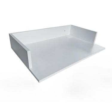 Imagem de Suporte Prateleira Microondas, AirFryer, Forno Elétrico, Impressora em MDF 15mm 60x40x12 Organizador de Cozinha(Branco)