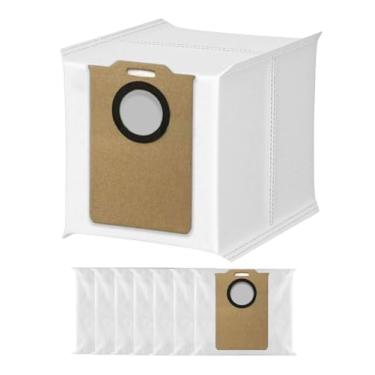 Imagem de [Pacote com 8] Sacos de pó para aspirador de pó MONSGA MS1 MAX, sacos de reposição para coleta de poeira aptos para Ultenic T10 Lite para Liectroux M70 Pro para BPMIO B15 Plus para Lubluelu L15 Plus