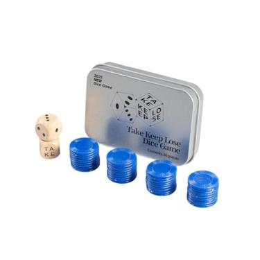 Imagem de Ammwgnnep 2025 Dice Game, Take Keep Lose Dice Game Set, Perfect for Board Game Party, Drinking Game, Ideal Gift for Friends, Dad, Mom,Adult